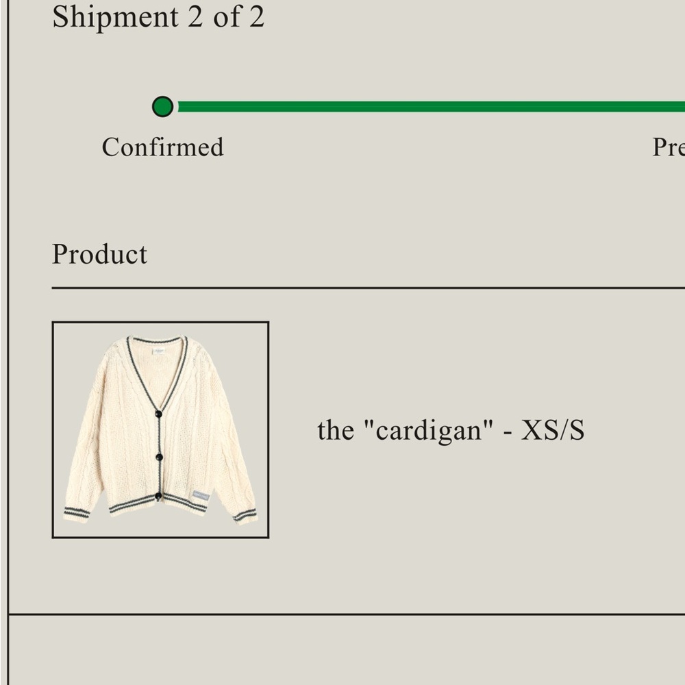 Folklore Cardigan XS/SM - White